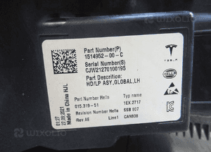Tesla model 3 / y lift full led lampa prawy przód 1514952-00-C llu 7