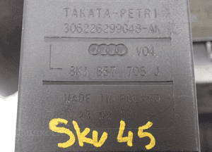 Pas bezpieczeństwa lewy przód audi A4 B8 8K1857705J 3