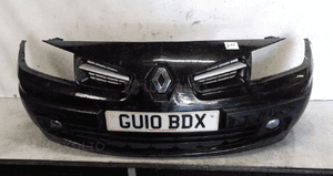 * ZDERZAK PRZÓD PRZEDNI DO RENAULT MEGANE II 2 LIFT FL HALOGENY NV676 CZARNY 1