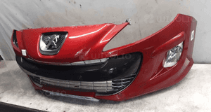 Zderzak przód przedni peugeot 308 lkrd bordo bordowy pdc czujniki halogeny 4