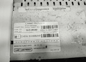 Fabryczne radio cd land rover defender 7H1270447BC XQE500540 2007-2014 7