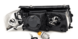 Lampy reflektory do vw passat B5 od 1996 do 08.2000 roku  H7 black  depo 3