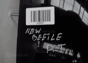 Błotnik prawy tylny czarny VW NEW BEETLE 5