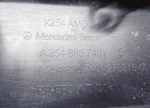 Mercedes glc 254 X254 amg A2548857401 spoiler dyfuzor zderzaka tył oe 12