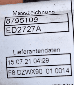 BMW X3 G01 Wiązka czujników PDC 8795111 3