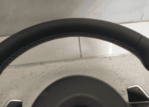 Bmw F10 F11 F20 F30 kierownica multifunkcyjna airbag skóra łopatki niebiesko czerwona nić nowa 3