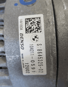 ALTERNATOR BMW 1 F20 F21 1.6 BENZYNA 104211-0591 8