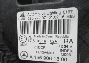 Lampa przednia przód prawa mercedes gla W156 xenon A1569061800 2013-2017 9
