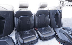 Fotele siedzenia skóra s-line grzane 7 osób audi Q7 4L 6