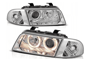 Lampy Reflektory do AUDI A4 11.94-12.98 DEPO RINGI 1