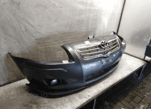 Zderzak przód przedni do toyota avensis T25 lift fl 1G3 szary grafitowy halogeny 2
