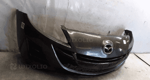Zderzak przód przedni mazda 3 bl szary grafitowy halogeny 4
