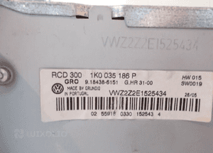 RADIO CD VW GOLF V 1K0035186P 8