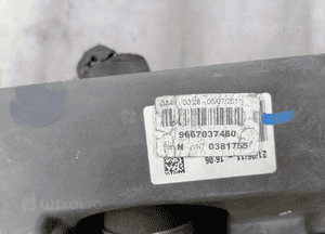 Pas przedni wzmocnienie chłodnice wentylator intercooler Citroen C5 III 9667037480 komplet 5