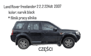 Land Rover freelander 2 2.2 224dt 2007 narvik black Zawiasy podnośnik szyby koła felgi alufelgi opony 2