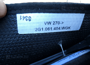 Dywaniki welurowe vw polo vii 2G1061404WGK 2017- oryginał 3