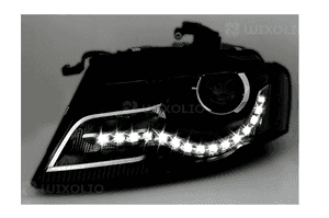 Lampy audi A4 B8 08-11R led do jazdy dziennej depo 4