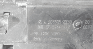 Kierownica powietrza Mercedes C Klasa W203 2035052730 3