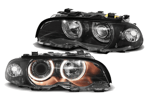 Lampy BMW E46 99-03R COUPE CABRIO SOCZEWKI Ringi 3