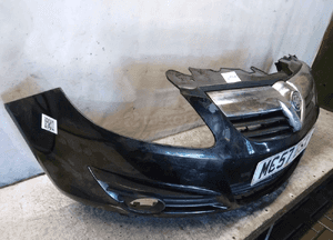 Zderzak przód przedni opel corsa d Z20R czarny 5
