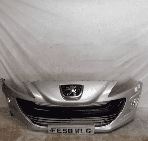 Zderzak przód przedni do peugeot 308 halogeny ezrc srebrny 1