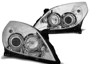 Lampy Reflektory OPEL VECTRA C SIGNUM 2005-2008 RINGI DEPO Soczewki 3