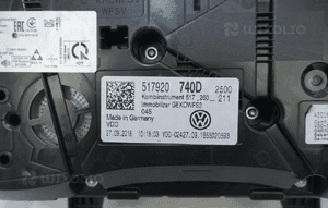 Licznik zegary vw sportsvan 517 42282KM 517920740D 5