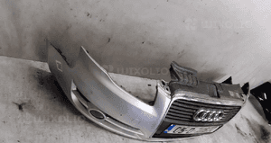 Zderzak przód przedni do audi A4 B7 LY7W srebrny halogeny grill 4
