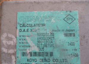Moduł wspomagania renault clio ii 2 8200222352 2