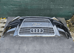 Zderzak Przód Przedni S-Line Czarny LZ9Y Atrapa Gril Kratki Halogeny Audi A4 B8 Sedan Kombi 08 20
