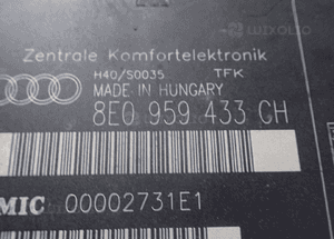 A4 B7 B6 MODUŁ STEROWNIK KOMFORTU 8E0959433CH RADOM 3