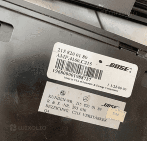 MERCEDES S 220 CL 215 ML 163 WZMACNIACZ BOSE 5