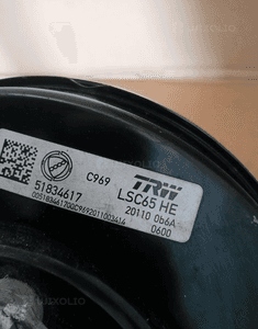 Serwo wspomaganie hamulca pompa Fiat 500 51834617 4