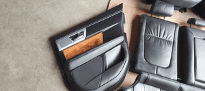 Fotele komplet kanapa skóra elektryczne boczki Jaguar XF X250 6