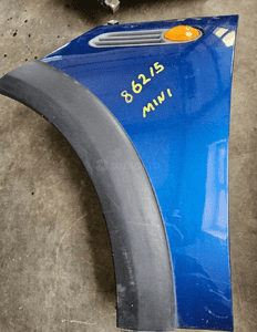 Mini Cooper ONE R50 blotnik przod prawy lewy  Indi Blue 3