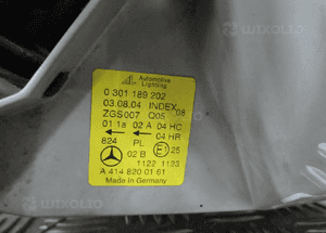 Lampa prawa lewa przednia mercedes vaneo W414 9