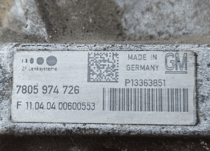 Opel Astra J 4 IV 2.0 CDTI przekładnia kierownicza maglownica 7805974726 7805177251 0273010163 4