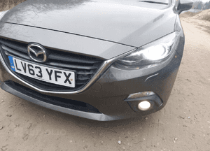 Mazda 3 iv kompletny przod pas belka chłodnice lampy maska zderzak uk xeno 6