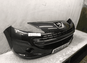 Zderzak przód przedni peugeot 207 exl exld czarny halogeny 2