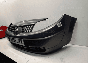 } ZDERZAK PRZÓD PRZEDNI RENAULT SCENIC 2 II TEC68 NIEBIESKI BŁĘKITNY HALOGENY 3