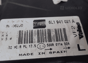 LAMPA LEWY PRZÓD SEAT IBIZA III 6L1941021A RADOM 4