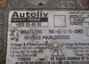 Moduł sensor air bag peugeot 407 9654717280 2