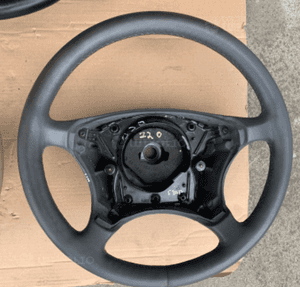 MERCEDES S 220 CL 215 kierownica szara beżowa czarna skórzana 15