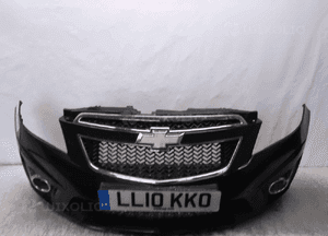 Zderzak prżód przedni chevrolet spark 3 iii gar czarny halogeny 1
