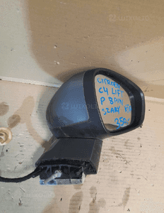 Lusterko prawe 8 pin citroen C4 lift szary ktp 5