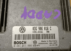 Komputer sterownik silnika VW Caddy 1.9 TDI 03G906016C 0281011666 5