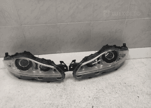 Jaguar xj X351 xjl long 09- lampa lampy reflektor reflektory przód przednie lewa prawa komplet xenon nieskrętny przetwornice oryginał 3