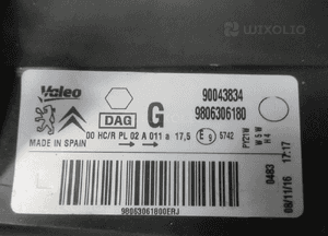 Lampa przednia przód prawa lewa citroen berlingo peugeot partner ii lift 2015-2018 25
