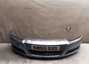 Zderzak przód przedni opel astra h 3 iii xenon spryskiwacze kod kolor Z163 szary 1