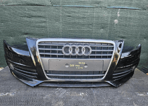 Zderzak Przód Przedni S-Line Czarny LZ9Y Atrapa Gril Kratki Halogeny Audi A4 B8 Sedan Kombi 08 1